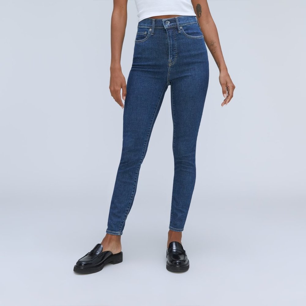 NEW! Everlane The Way-High® Skinny Jean - 28 26 3/4" Inseam in Mid Blue